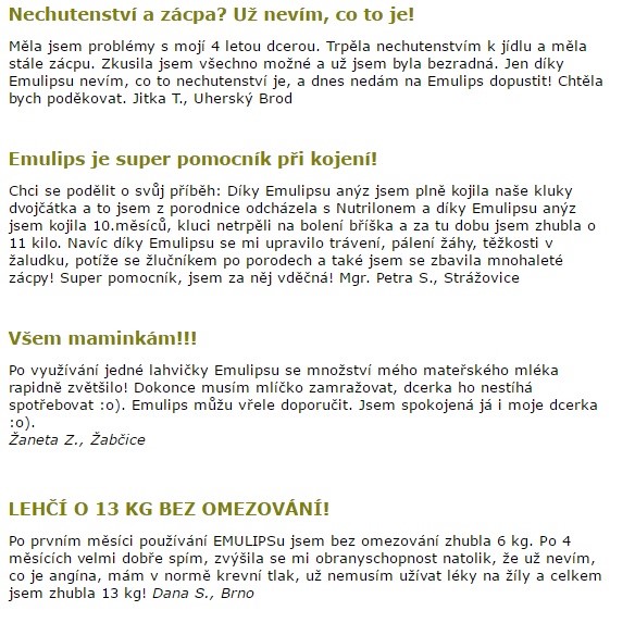 emulips zkušenosti a diskuse