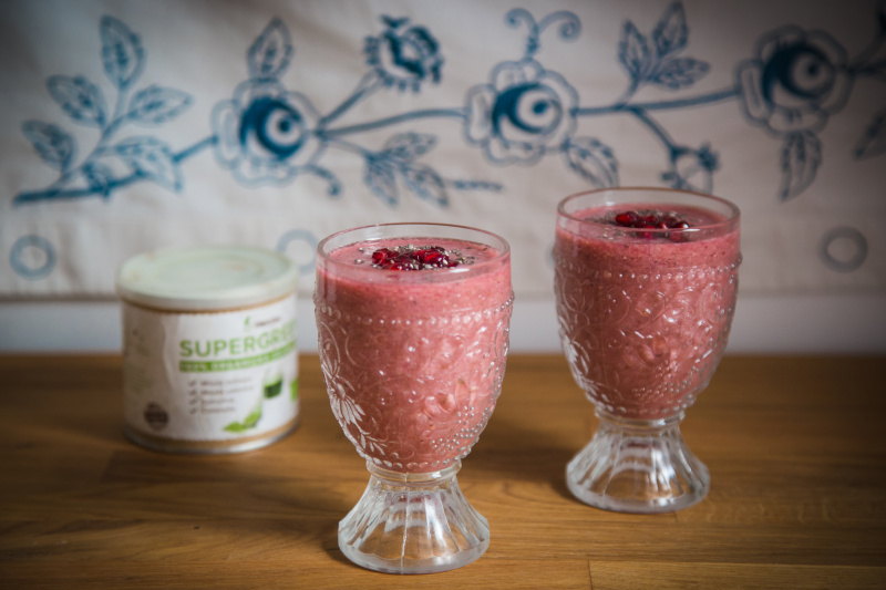 smoothie z granátového jablka