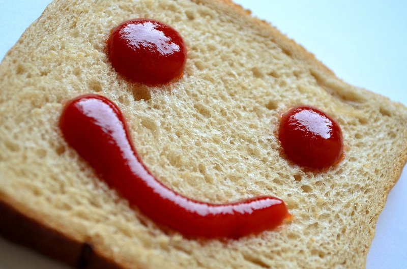 kečup na toastu