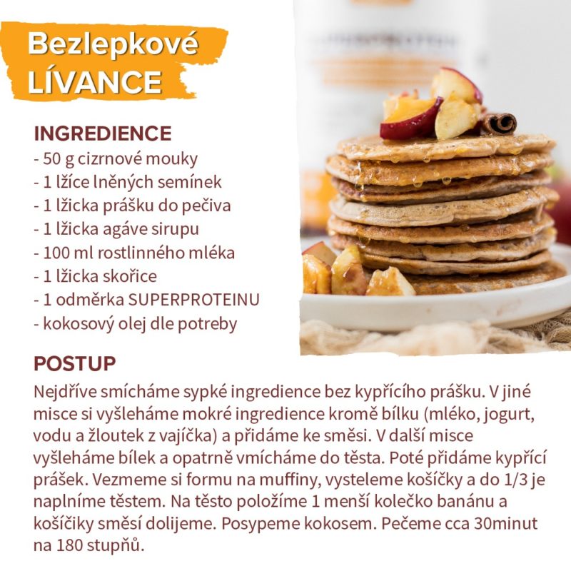 recept na bezlepkové proteinové lívance
