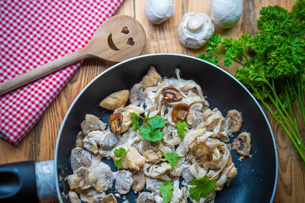 konjakové houbové fettuccine