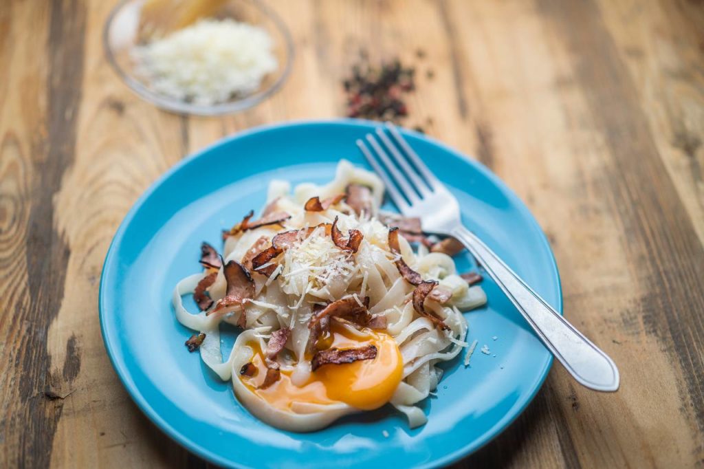 konjakové nudle carbonara